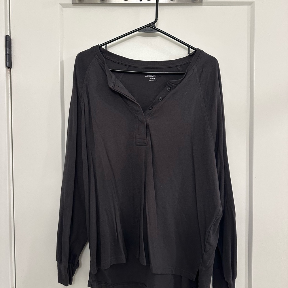 Madewell Henley Long Sleeve Grey